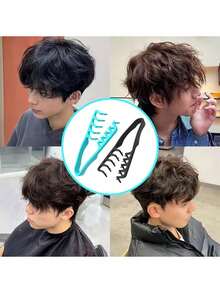 Peine de textura esponjosa con agarre - Agrega volumen en las raíces y mezcla sin costuras, de dientes finos para todo tipo de cabello (liso/ondulado/rizado/rizado), agarre antideslizante, adecuado para flequillos, recogidos, peinado diario - Uso en salón y en casa, cepillo de pelo, peine de estilismo texturizado Accesorios de belleza para el cabello en el hogar Kit de herramientas de peinado Kit de herramientas para el cabello - Multicolor - Ver 7