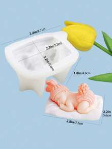 1个婴儿硅胶模具，用于DIY环氧树脂浇铸礼品/肥皂蜡烛制作 - 嬰兒趴睡款 - 查看 11