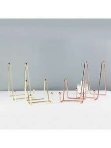 Multi-Function Metal Display Rack - Metal Stand Suitable For Plates, Books, Photo Display - Ideal For Home Decor And Art Display - Multicolor - View 4