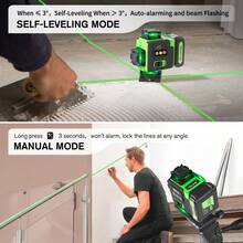 Yofidra 16-Line High-Precision Laser Level With Auto-Leveling, Touch Control, Brightness Adjustment, And Durable Rechargeable Battery - Easy To Use And Ideal For Home Renovation & Construction Projects,Essential Tools For DIY Home And Courtyard Renovation - UK Plug(220-240V) - View 10