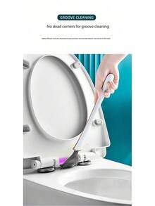 Modern Flexible Silicone Toilet Caspa For Home 2025 Silicone Toilet Wand Bowl Brush And Holder Cleaning Set Wall Mounted Rubber Bathroom Toilet Scrubber Bowl Cleaner Brushes With Dispenser (Green) - Multicolor - View 4