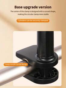 1pc An Adjustable Long Gooseneck Phone Stand - Carbon Steel Lazy Stand, With A 360° Rotatable Clip, Suitable For Watching Videos On The Bed Or Table - No Battery Required Compatible With IPhone, Android Phone, Gift For Birthday, Family, Friends 360 Degree Rotating, Bed Lazy Stand, Phone Holder - Multicolor - View 6