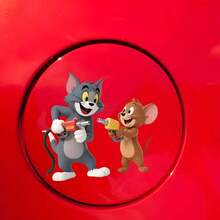 Warner Bros 1张卡通杰瑞老鼠汽车外饰贴纸，油箱贴纸，遮阳贴纸，防刮擦汽车外饰配件 - A - 查看 10