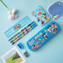 8pcs Stitch Themed Stationery Set, Includes Eraser, Pencil Sharpener, High-Quality Writing Tools, Notebook, Bookmark And Accessories. Paper Material, Suitable For Study, Graduation, Diary, Birthday, Party Gifts, Etc. - Sets - View 5