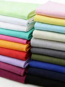 1块纯色斜纹涤纶面料，已预先裁剪，适用于服装和家居DIY - 多色 - 查看 7