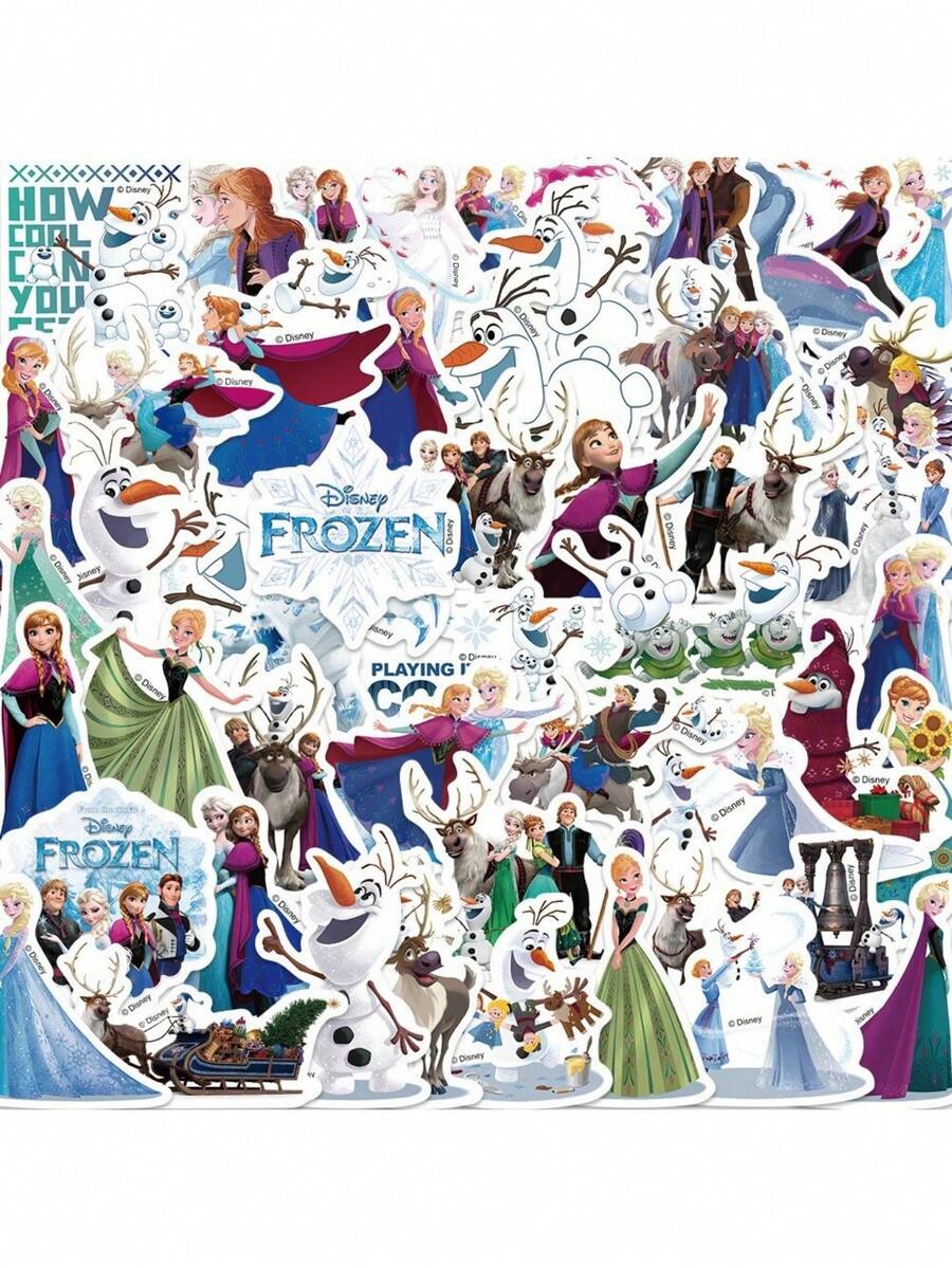 Disney 50 miếng dán chống nước hình nhân vật Frozen được cấp phép chính thức, hình dán hoạt hình trang trí cho bình nước, máy tính xách tay, cản xe, phòng ngủ, tủ quần áo, xe hơi, ván trượt, máy tính, điện thoại, mũ bảo hiểm và các loại đề can khác. Hoàn hảo cho sinh nhật, giỏ quà Phục sinh, quà tặng Giáng sinh và quà tặng tiệc tùng, đồ dùng làm sổ lưu niệm, nhãn dán vui nhộn, đồ dùng làm sổ lưu niệm Kindle. - DSN-007 - Xem 1