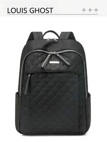 Commuter Backpack | Tribute To All-Weather Travel Aesthetics | Quilted Design * Multi-Functional Storage System | Unlock Absolute Visual Sovereignty For Daily Commute - Multicolor - View 15