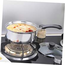 3 X Saucepan Set Stainless Non Stick Induction New Deep Saucepan Sets Pots Pans - Silver - View 6