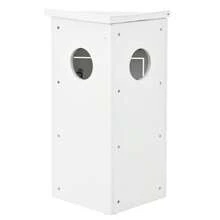 Space-Saving Bathroom Furniture, Freestanding Model With Single Basin, Waterproof MDF Structure, Ceramic Basin, Metal Handle, Melamine Non-Lacquered Surface, Bathroom Storage Unit, White. - White - View 9