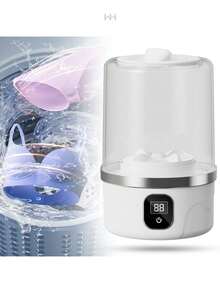 Mini lavadora portátil, lavadora de ropa interior, mini lavadoras automáticas 2025, lavadora inalámbrica recargable, lavandería de viaje compacta para sujetador, ropa interior, calcetines - Multicolor - Ver 2