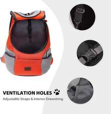 Haustier Rucksack - Orange - Übersicht 5