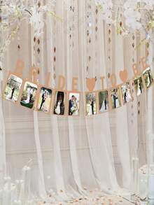 1 pieza Clip para foto de la novia, decoración de banner de foto de boda vintage - Multicolor - Ver 9