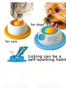 1pc Anti-Spill Slow Feeder Pet Bowl, Interactive Cat/Dog Toy, Chew-Resistant, Boredom Relief, Training & Intelligence Toy - 50ml - View 10