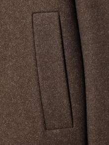 Seelio Autumn/Winter New Women's European And American Style Fashion Minimalist Versatile Stand Collar Overcoat - Brown - View 7