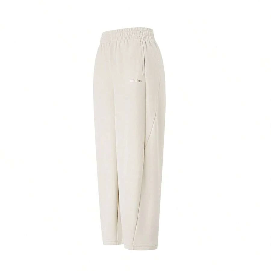 Adidas 阿迪達斯女子運動褲新款健身訓練休閒香蕉褲拉繩長褲 - 杏色 - 查看 1