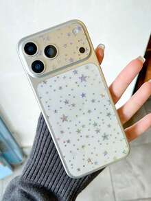 【1+1+1】兼容 17 Pro Max/17 Pro：1）彩色激光全息背贴，2）镜头底膜，3）激光星形背贴，DIY爱心贴纸，手机保护膜+1个扬声器/充电口防尘塞，高密度金属防尘网+1个超薄透明边框保护膜，全覆盖防刮屏幕保护必备品，适用于日常、办公、居家使用。手机屏幕保护膜，防水防震防摔防刮。 - 無色 - 查看 8