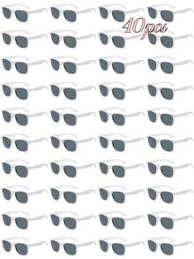 1副/10副/12副/15副/20副/40副/50副 复古经典方形时尚眼镜，黑色复古风格成人派对礼品、节日配饰、日常佩戴、四季皆宜 - 多色 - 查看 27