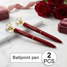 [Customized] Engraved Diamond Ballpoint Pen, Metal Crystal Pen, Ins Style High-Quality Stationery, Creative DIY Engraved Name/LOGO, Suitable For Wedding, Teacher's Day, Graduation, Birthday, Christmas, Business Meetings, Opening Ceremonies, Practical And Exclusive Customized Wholesale Gifts - Sets - View 16