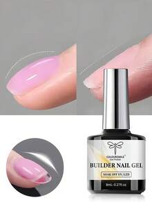 Gel transparente COLOURSMILE para realzar las uñas, extensiones de gel, base de gel en un solo frasco, extensiones de uñas de gel UV-LED, ajustable - Multicolor - Ver 12