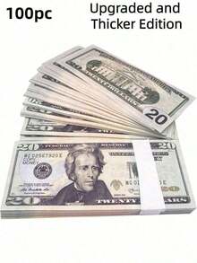 300pc Props Coins, Realistic $20 Replica, Suitable For Movie Video Shooting, Board Games, Magic, Birthday Wedding Party Decoration Atmosphere, Party Game Event Props, Ideal Gift For Halloween, Christmas, Thanksgiving Holidays - Nhiều màu - Xem 10