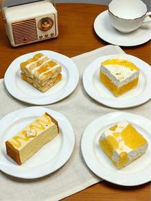 1pc Orange Mochi Squishy Toy, Realistic Food Model, Soft & Durable, Multi-Layer Design, Stress Relief Fidget Toy, Suitable For Bedroom Relaxation, Sleep Improvement, School And Office Use - Multicolor - View 3