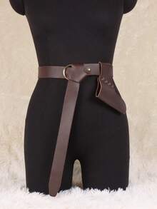 2 bao kiếm da thời Trung cổ, bao kiếm hiệp sĩ Viking thời Phục hưng dùng cho hóa trang Halloween, biểu diễn sân khấu, nhập vai, thắt lưng cổ điển - C - Xem 5