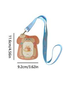 1 PC Cute Cartoon Dog Hanging Neck Card Holder, Student Bus Card, Campus Card Holder, Girl Chasing Star 3-Inch Small Card Holder - Multicolor - View 10