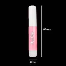 1 Set 2g Acrylic Nail Glue, Clear No Wipe Rhinestone Gem Gel Nail Glue, Gel Nail Glue Nail Art Press-On Nails - Pink - View 8