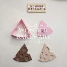 Cute Cheese Shaped Cookie Cutters Cartoon Pizza Biscuits Moulds Stamps 3D PLA Fondant Embossing Baking Tools - Mold - View 3