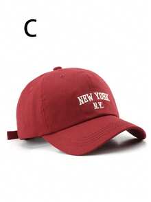 1pc Unisex 1989 NEWYORK Embroidered Letter Baseball Cap - Multicolor - View 9