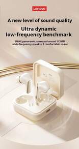 [Extra-long Battery Life] Lenovo EA266 In-ear Bluetooth Headphones | CyberCache 5.3 Chip for Super Stable Connection | 13mm Dynamic Driver for Deep Bass | 28 Hours Total Battery Life | 1-Hour Fast Charging | Clear Calls | Suitable for Sports and Running Battery Life | 1-Hour Fast Charging | Clear Calls | Suitable for Sports and Running Battery Life | 1-Hour Fast Charging | Clear Calls | Suitable for Sports and Running Battery Life | 1-Hour Fast Charging | Clear Calls | Suitable for Sports and Running Battery Life | - 均碼 - 查看 2