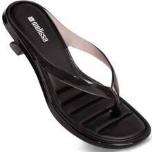 Melissa Thong Kitten Heel Women's Sandal With Small Heel, Original Flip-Flop - 黑色 - 查看 7