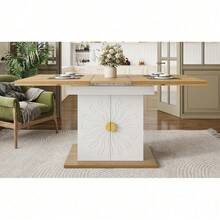 Dining Tables - White + MDF - View 7