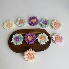 向日葵花香蜡烛硅胶模具 DIY花瓣香石手工皂石膏树脂研磨工具 - 白色 - 查看 3