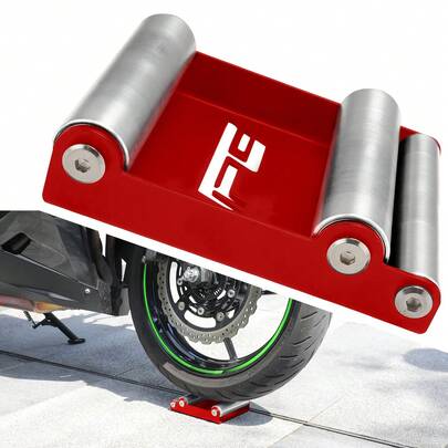 Giá đỡ vệ sinh lốp xe máy, giá đỡ lăn vệ sinh lốp xe đạp, thích hợp để vệ sinh lốp và bôi trơn xích, giá đỡ đỗ xe đa năng (Áp dụng cho xe máy có trọng lượng dưới 227 kg và chiều rộng lốp dưới 45 cm)