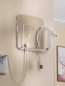Multi-Function Mobile Phone Holder, Wall-Mounted Storage Box For Living Room, Bedside, Holds Phone, Remote Control, Charging Stand, No Drilling Required - متعدد الألوان - مشاهدة 2