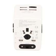 Adaptador de viaje universal, convertidor de corriente con enchufe internacional y múltiples tomas de corriente. - Estrella - Ver 9