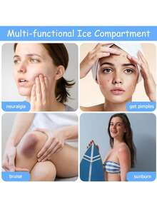 Ice Roller For Face Eyes And Neck, Ice Face Roller, Reduce Migraine Pain,Reusable Massage Silicone Ice Mold With - Multicolor - View 3