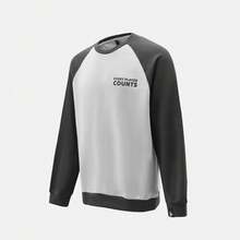 Adidas Men's M VERBIAGE SWT Knitted Sweatshirt Sweatshirt KB4873 - Light Grey - View 1