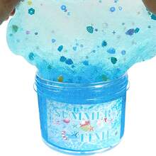 1/12件套儿童史莱姆套装，蓝色史莱姆配件，解压玩具，不粘手，适合儿童派对、生日礼物 - 彩色 - 查看 5