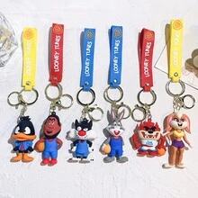 Warner Bros Classic Bugs Bunny Cartoon Keychain Cute And Funny Keychain Pendant Car Keychain Gift For Best Friend - Multicolor - View 5