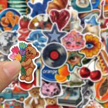 50PCS Vintage Y2K Style Fun Stickers, Suitable For DIY Decoration Of Mobile Phones, Laptops, Suitcases, Waterproof Stickers - Multicolor - View 6