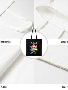 Vintage Dandy's World Twisted Dandy  Casual Multi Functional Canvas Crossbody Tote Bag Perfect For Daily Commuting Office Outdoor Travel And Unisex With Lightweight Advantage - 黑色 - 查看 4
