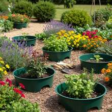 Durable Round Plant Growth Rings With Smooth Edges For Garden Barrier Protection - Multicolor - View 12