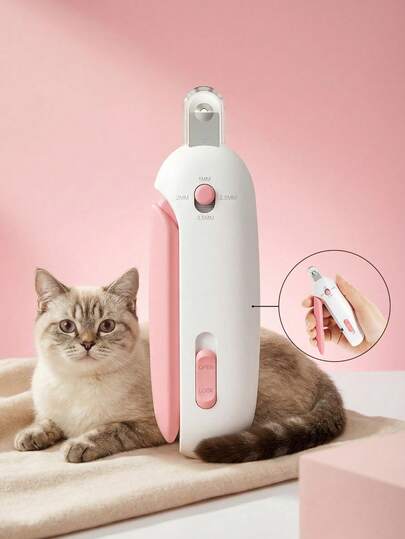 Professional Pet Nail Clippers With Round Protective Cover - Suitable For Cats And Dogs, Adjustable Hole Distance, Fit For Pets Of All Ages, Making Nail Trimming Easy And Effortless