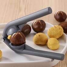 1/2件装多功能核桃开壳器，不锈钢核桃剥壳器和坚果工具，无需用电 - 灰色 - 查看 5