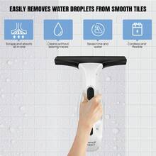 Royalswill Cordless Window Vacuum Cleaner, Window Cleaning Tools, Window Vacuum Cleaner, Rechargeable Window Cleaner - 28cm Squeegee Element And 150ml Water Tank, Cordless Window Cleaner With 200ml Spray Bottle - White - View 8