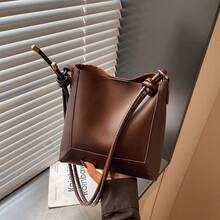 2026 Spring Fashion Elegant Retro Minimalist Style Women's Handbag, Multifunctional Mother-Daughter Bag Set - Brown - View 13