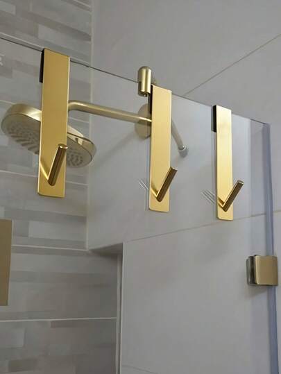 شريط منشفة حمام على شكل حرف S من الفولاذ المقاوم للصدأ، مناسب لباب الحمام الزجاجي، خطاف الرداء، رف معلق للملابس، شماعة، رف تخزين الخزانة، ديكور المنزل، اكسسوارات الحمام، السكن الجامعي، الضروريات السفرية