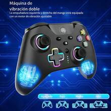 Controlador de juegos universal compatible con PS-5, PC y Sw-Itch | Experiencia de juego inmersiva mejorada | Regalo perfecto para jugadores en las fiestas - Blanco - Ver 4